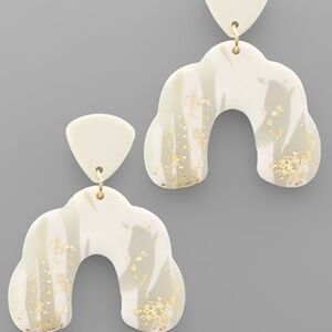 Clay Marble Arch Earrings